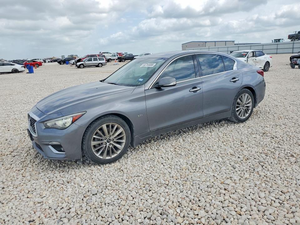 2019 Infiniti Q50 VIN JN1EV7AP3KM518193 COPART salvage auction — SIDE, Tx - Salvage Vehicle Title, sold $4,300 on 2026-07-02 (photo 1)