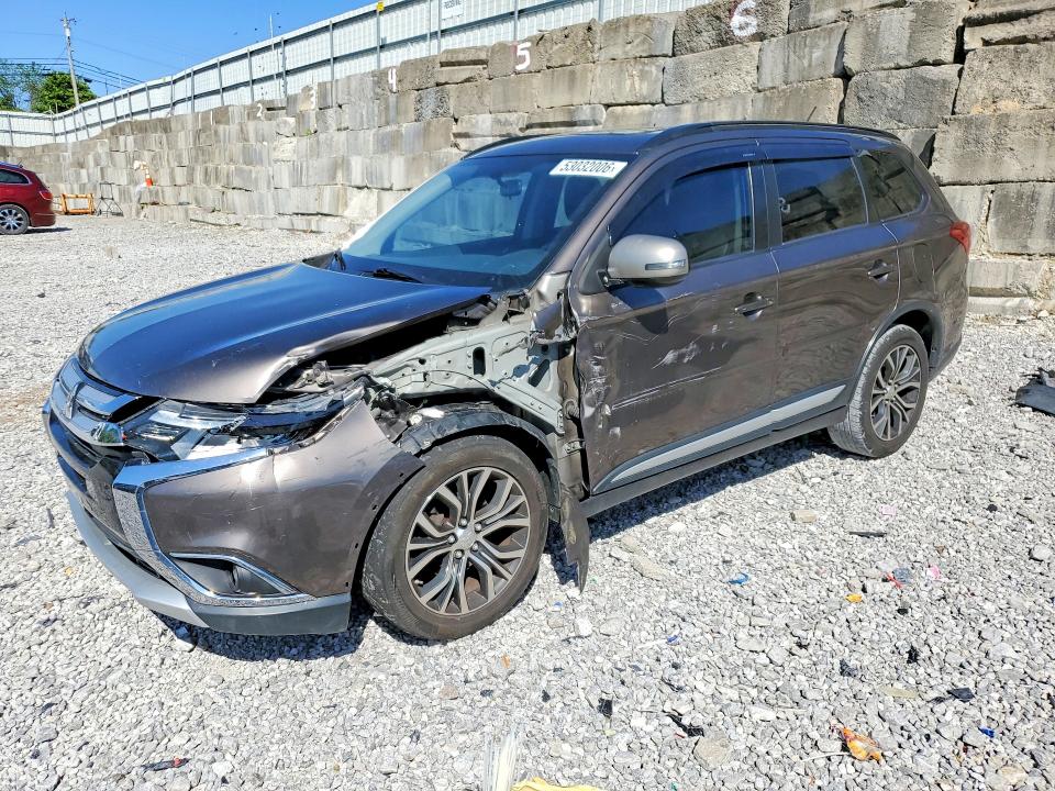 2016 Mitsubishi Outlander VIN JA4AZ3A31GZ024859 COPART salvage auction — FRONT END, OH - CERT OF TITLE-SALVAGE, sold $1,400 on 2026-07-24 (photo 1)