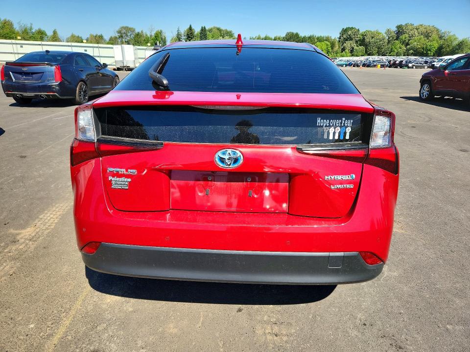 2021 Toyota Prius VIN JTDKAMFU2M3132110 COPART salvage auction — FRONT END, Or - Salvage Title Certificate, sold $7,700 on 2026-07-06 (photo 6)