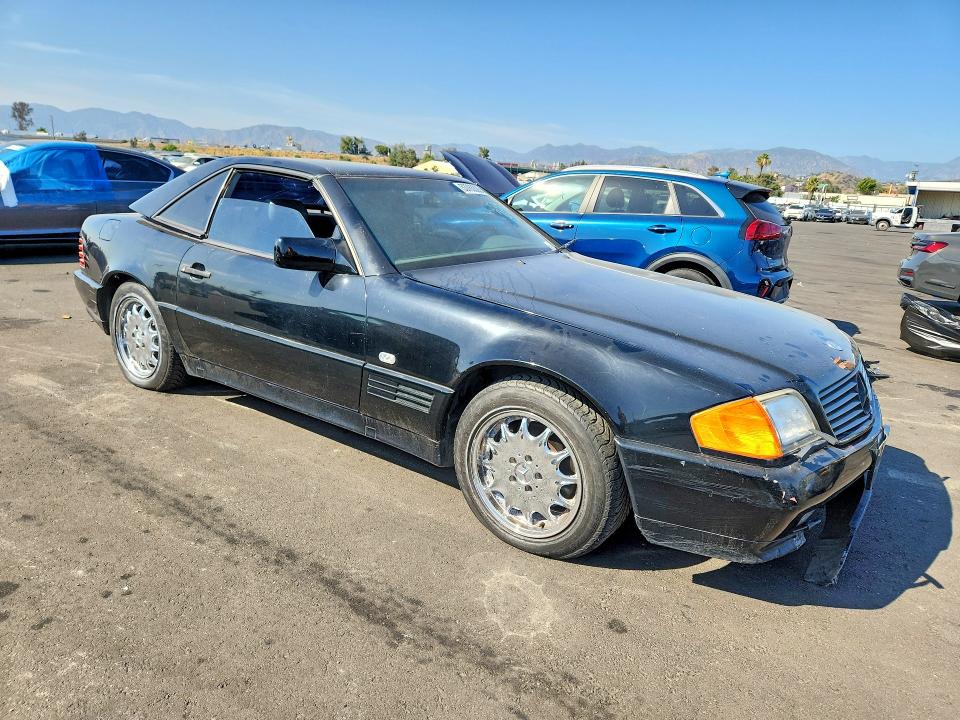 1991 Mercedes-benz Sl-klasse VIN WDBFA66E2MF018840 COPART salvage auction — FRONT END, Ca - Dis/Dlr/Exp Only Clean Title, sold $2,050 on 2026-07-06 (photo 4)