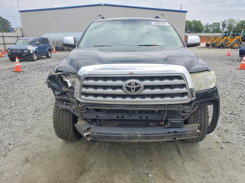 2011 Toyota Sequoia VIN 5TDDW5G19BS050780 COPART salvage auction — FRONT END, Sc - Cert Of Title-Salvage, sold $4,400 on 2026-07-06 (photo 5)