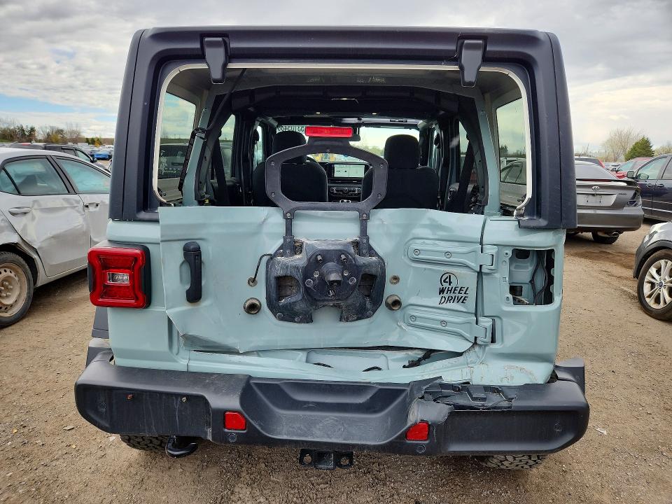 2024 Jeep Wrangler / VIN 1C4PJXDN2RW159994 COPART salvage auction — REAR END, Qc - Gravement Accidente (P), sold $22,800 on 2026-07-21 (photo 6)