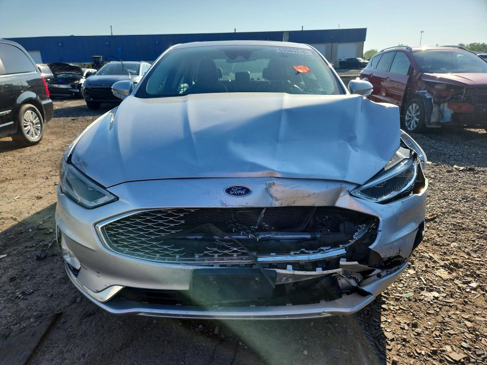 2019 Ford Fusion VIN 3FA6P0RU6KR259323 COPART salvage auction — FRONT END, MI - CERTIFICATE OF TITLE, sold $650 on 2026-07-02 (photo 5)