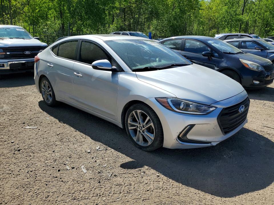 2017 Hyundai Elantra VIN KMHD84LF6HU380155 COPART salvage auction — REAR END, On - Permit Salvage, sold $2,450 on 2026-07-09 (photo 4)