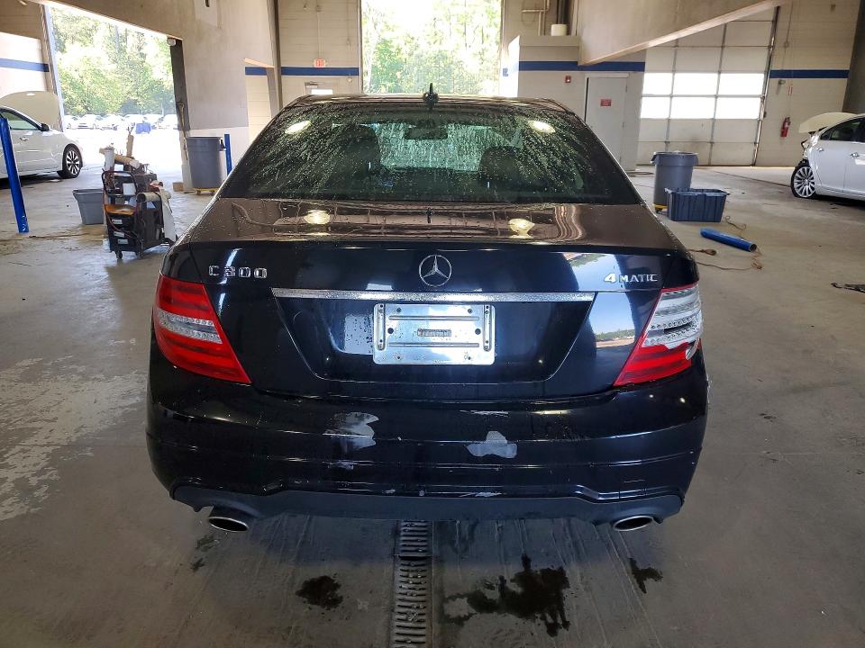 2012 Mercedes-benz C-klasse VIN WDDGF8BB4CR228888 COPART salvage auction — REAR END, Va - Cert Of Title - Salvage, sold $650 on 2026-07-17 (photo 6)