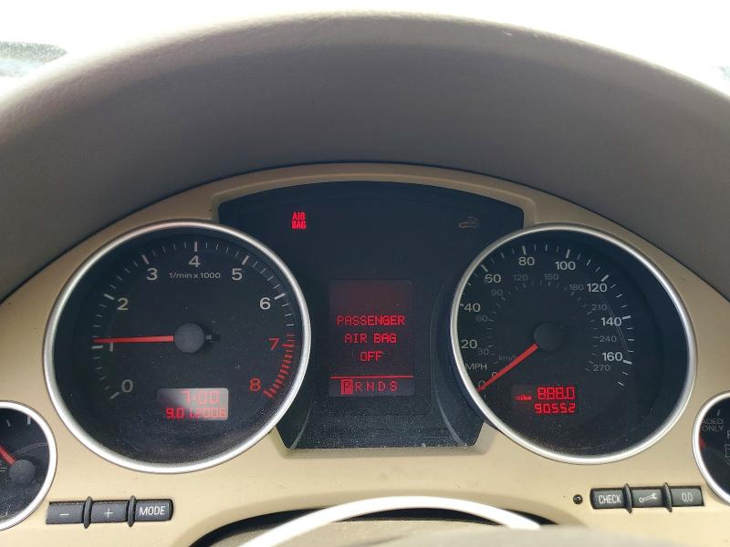 2007 Audi A4 VIN WAUDF48H27K029867 COPART salvage auction — MINOR DENT/SCRATCHES, Ma - Cert Of Title-Reconstrctd Coll, sold $575 on 2026-07-29 (photo 9)
