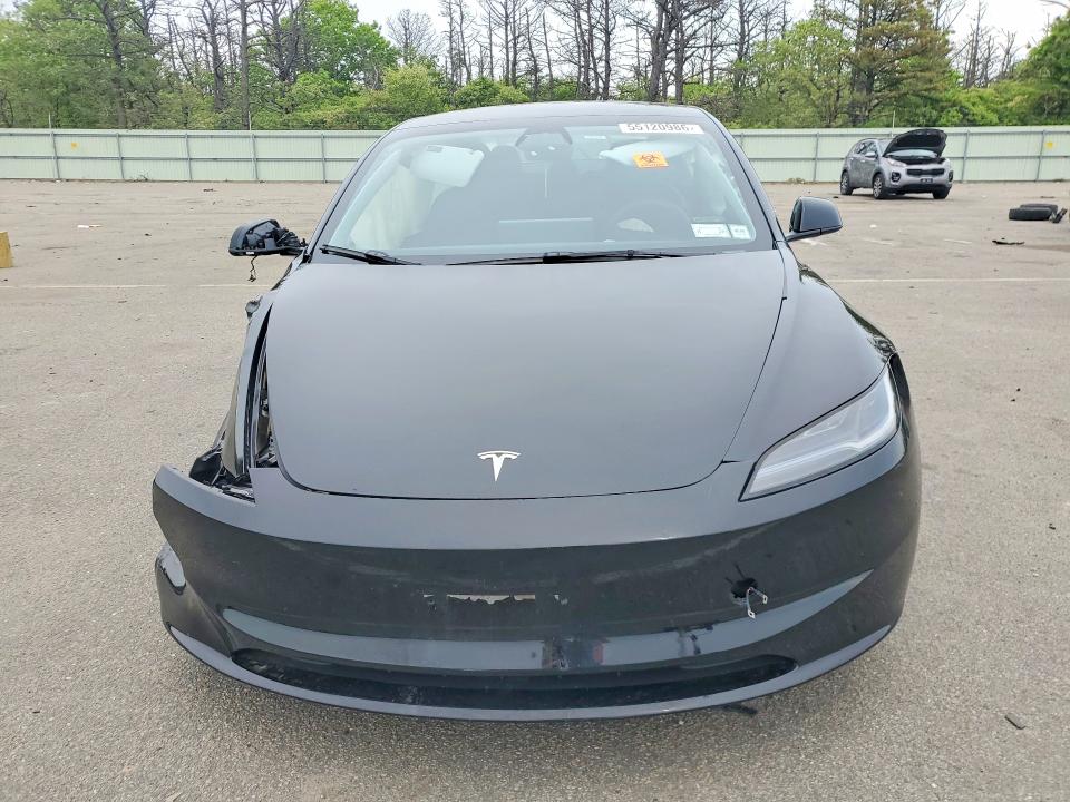 2024 Tesla Model 3 VIN 5YJ3E1EA3RF772805 COPART salvage auction — FRONT END, NY - MV-907A SALVAGE CERTIFICATE, sold $8,000 on 2026-07-27 (photo 5)