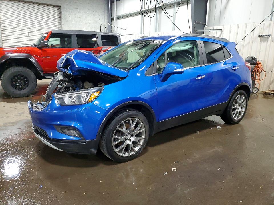 2017 Buick Encore VIN KL4CJ1SBXHB098236 COPART salvage auction — FRONT END, Mn - Cert Of Title-Salvage, sold $525 on 2026-07-14 (photo 1)