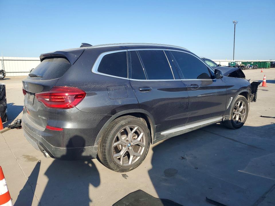 2021 BMW X3 VIN 5UXTY3C0XM9H04406 COPART salvage auction — FRONT END, Tx - Salvage Vehicle Title, sold $4,750 on 2026-07-06 (photo 3)