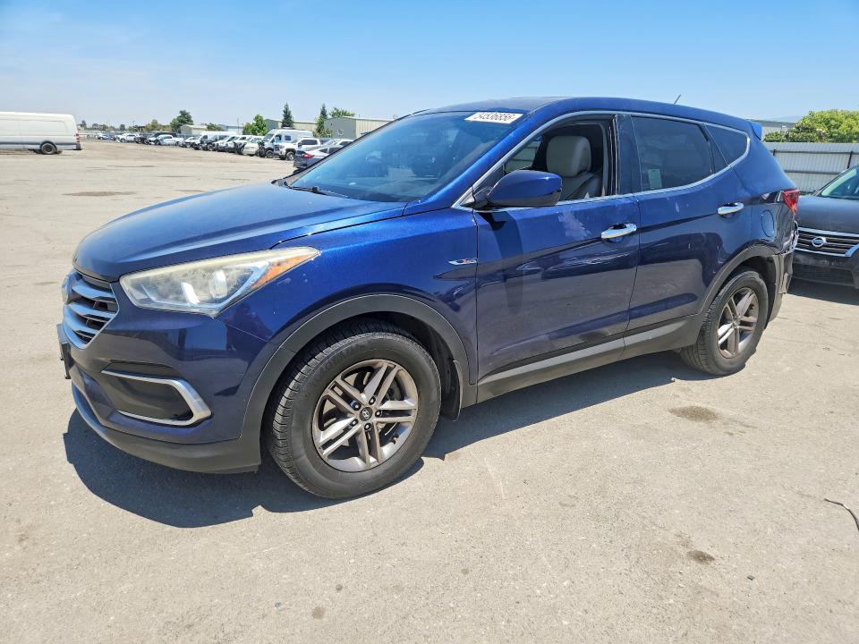 2018 Hyundai Santa fe VIN 5XYZT3LB3JG543092 COPART salvage auction — REAR END, Ca - Salvage Certificate, sold $2,050 on 2026-07-10 (photo 1)