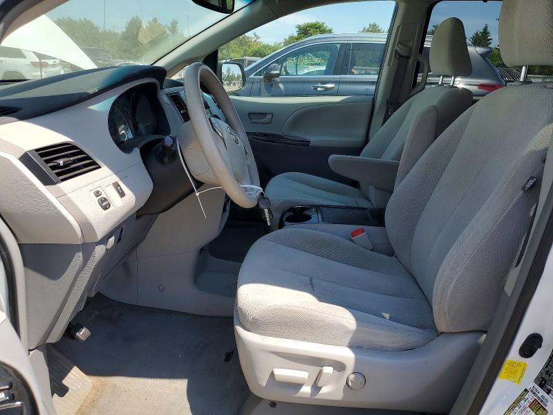 2012 Toyota Sienna VIN 5TDKK3DCXCS270749 COPART salvage auction — REAR END, IL - SALVAGE CERTIFICATE, sold $1,300 on 2026-07-07 (photo 7)