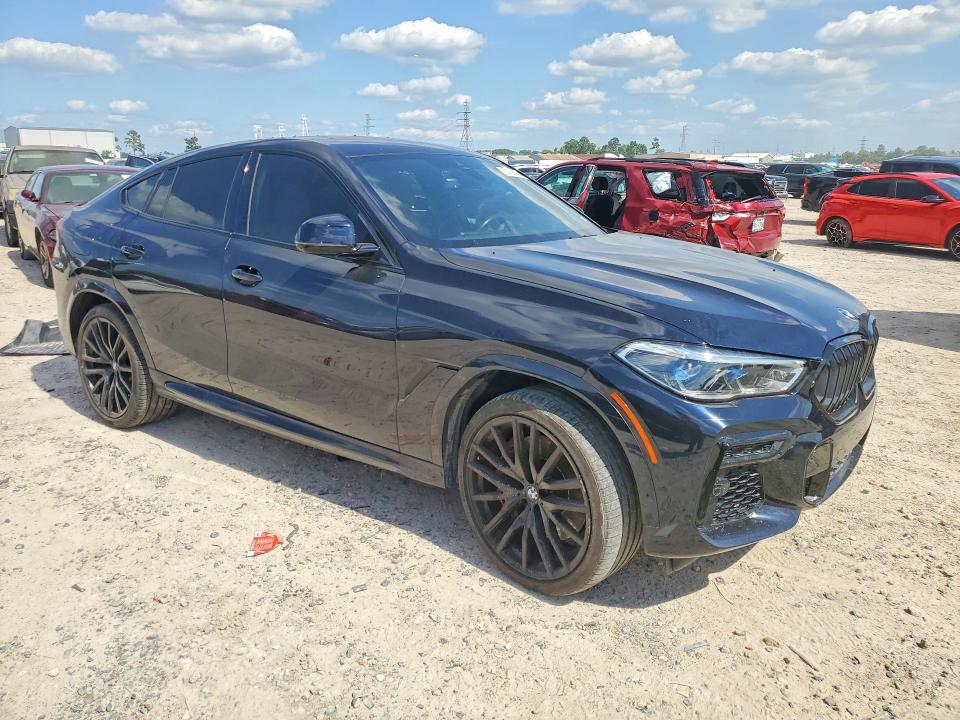 2022 BMW X6 VIN 5UXCY8C02N9M16259 COPART salvage auction — WATER/FLOOD, Tx - Salvage Title-Flood Damage, sold $23,100 on 2026-07-17 (photo 4)
