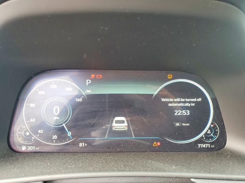 2022 Hyundai Sonata VIN KMHL14JA5NA221261 COPART salvage auction — FRONT END, Tx - Salvage Vehicle Title, sold $6,500 on 2026-07-27 (photo 9)