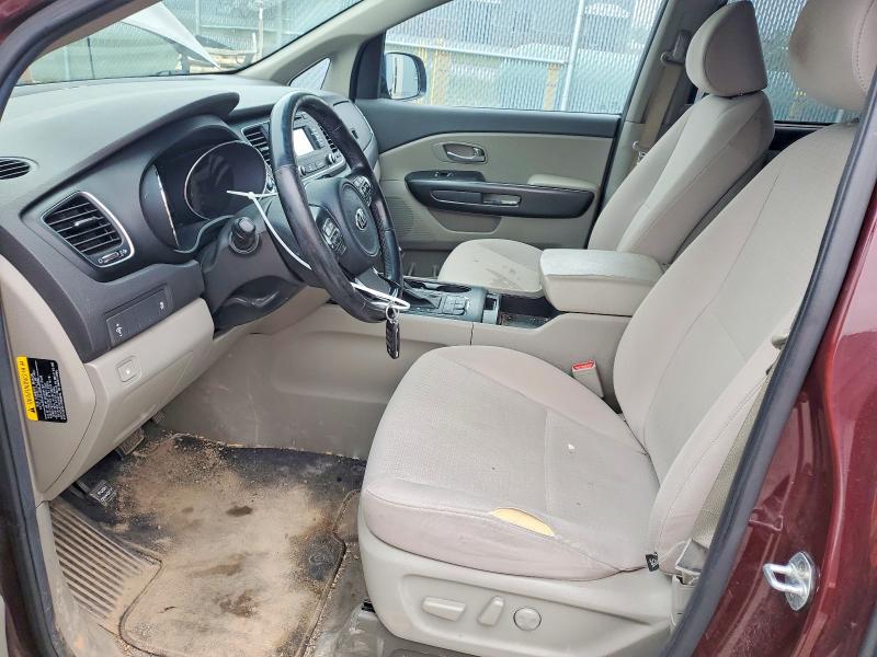 2016 Kia SEDONA VIN KNDMB5C17G6235287 COPART salvage auction — FRONT END, NS - SALVAGE TITLE, sold $1,350 on 2026-07-02 (photo 7)