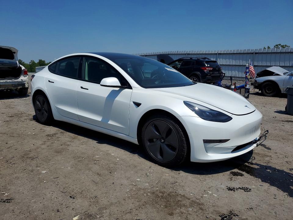 2022 Tesla VIN 5YJ3E1EB5NF250177 COPART salvage auction — FRONT END, Va - Cert Of Title - Salvage, sold $7,900 on 2026-07-08 (photo 4)