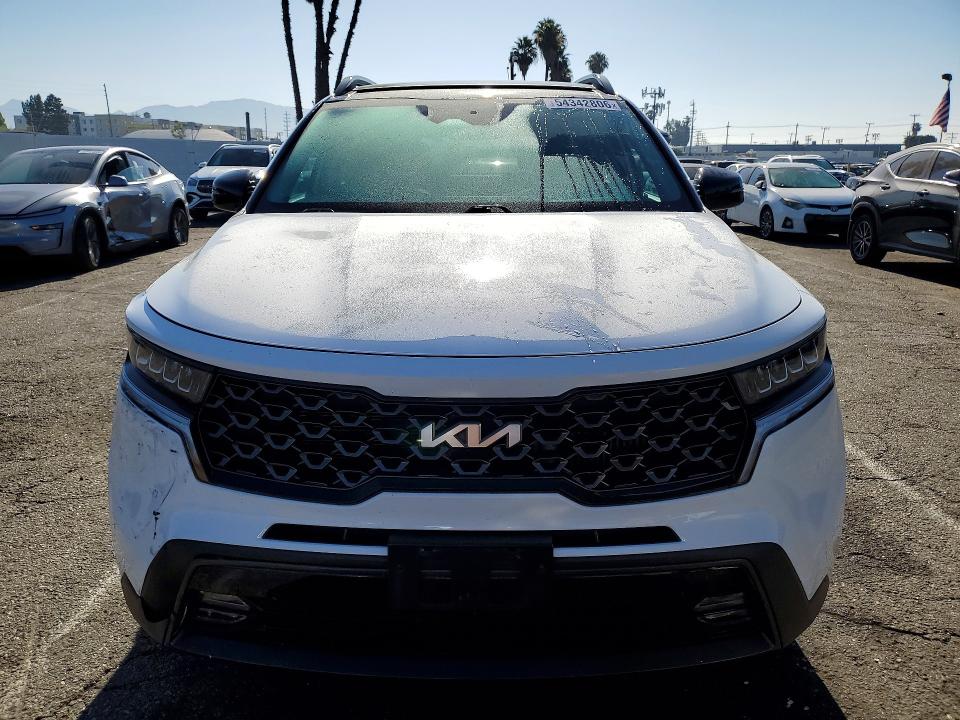 2023 Kia Sorento VIN 5XYRHDLF9PG184656 COPART salvage auction — FRONT END, Salvage Title, sold $5,200 on 2026-07-28 (photo 5)