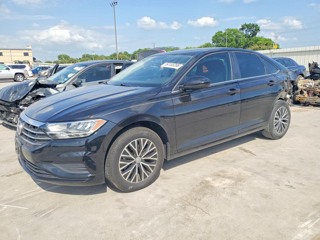 2021 Volkswagen Jetta VIN 3VWC57BU6MM057181 COPART salvage auction — Rear End, TX - SALVAGE VEHICLE TITLE, sold $3,600 on 2026-07-09 (photo 1)