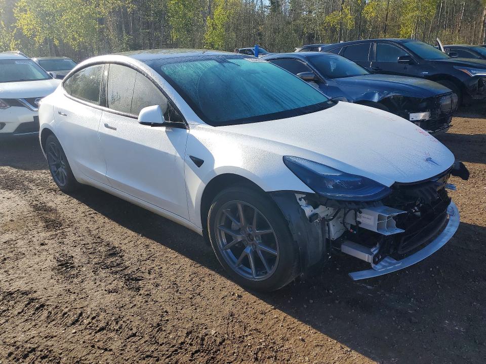 2023 Tesla Model 3 VIN LRW3E1EB3PC843694 COPART salvage auction — FRONT END, On - Permit No Brand - Unfit, sold $13,900 on 2026-07-14 (photo 4)