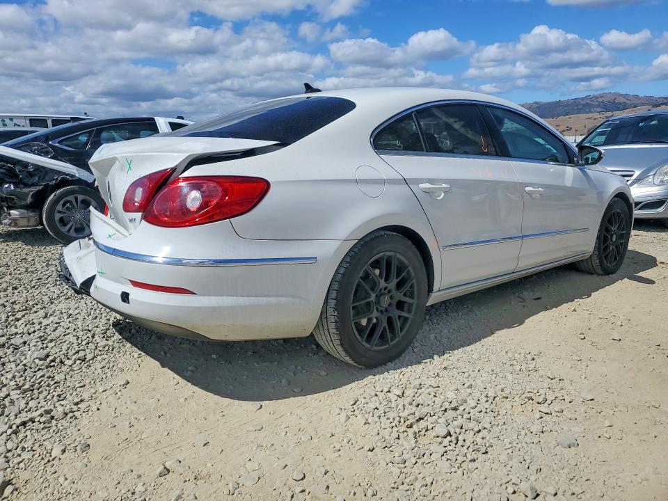 2012 Volkswagen Passat cc VIN WVWMN7ANXCE540923 COPART salvage auction — REAR END, Ca - Non-Repairable Vehicle Cert, sold $550 on 2026-08-18 (photo 3)