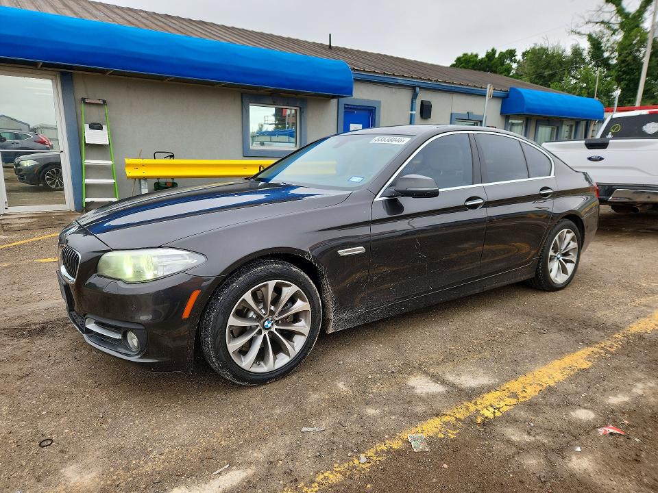 2016 BMW 5er VIN WBA5A5C51GD528962 COPART salvage auction — HAIL, Tx - Certificate Of Title, sold $3,300 on 2026-07-27 (photo 1)