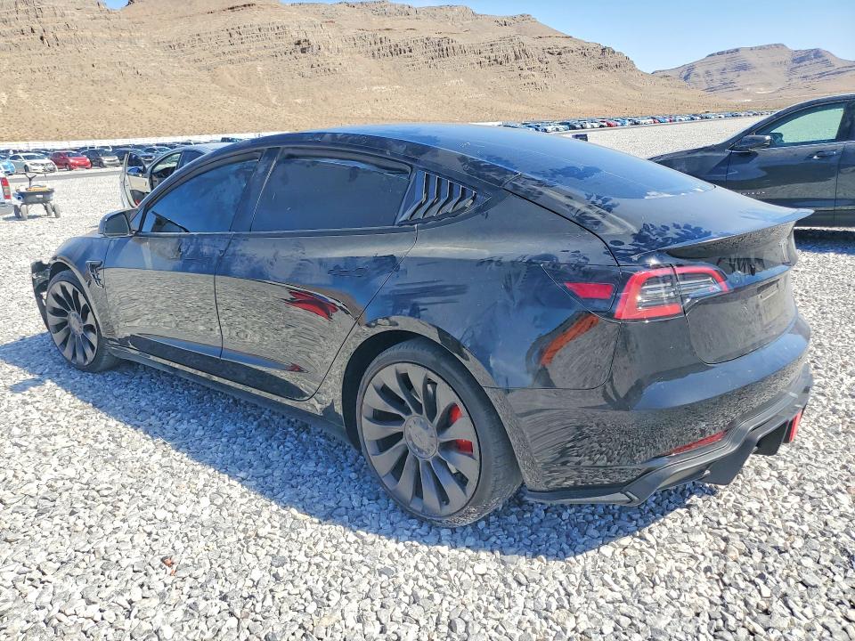 2023 Tesla Model 3 VIN 5YJ3E1EC2PF410897 COPART salvage auction — FRONT END, Nv - Salvage Title, sold $9,200 on 2026-07-20 (photo 2)