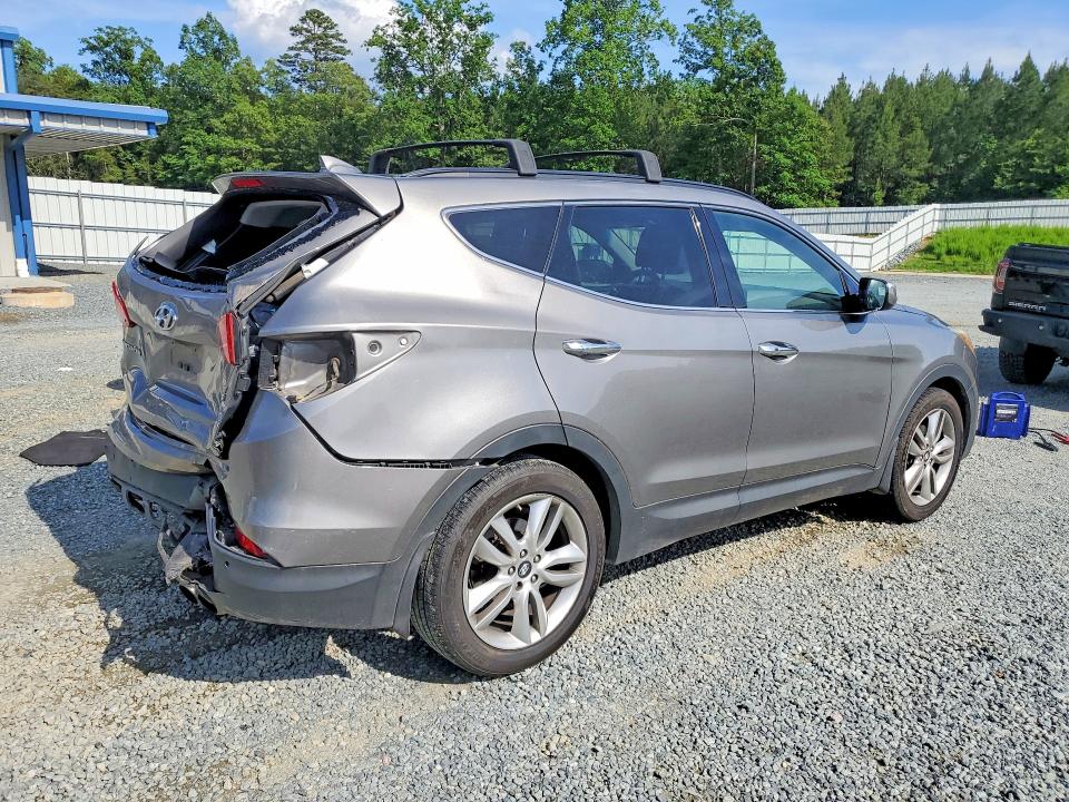 2015 Hyundai Santa fe VIN 5XYZW4LA5FG302288 COPART salvage auction — REAR END, Nc - Salvage Certificate Of Title, sold $2,250 on 2026-07-09 (photo 3)
