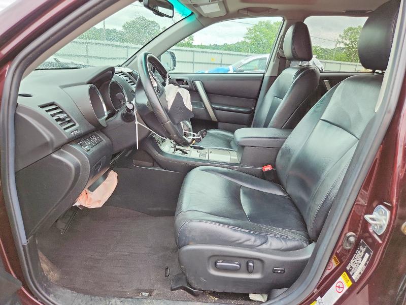 2012 Toyota Highlander VIN 5TDBK3EH1CS156701 COPART salvage auction — FRONT END, Va - Certificate Of Title, sold $2,800 on 2026-07-22 (photo 7)