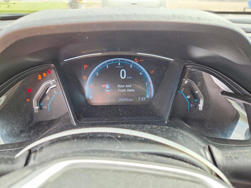 2019 Honda Civic VIN 2HGFC2F63KH526325 COPART salvage auction — FRONT END, Oh - Cert Of Title-Salvage, sold $5,800 on 2026-07-02 (photo 9)