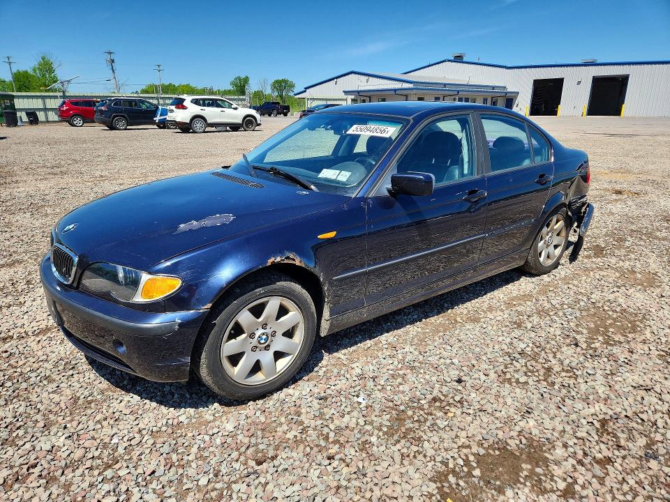 2004 BMW 3 series VIN WBAEU334X4PF60924 COPART salvage auction — REAR END, NY - MV-907A SALVAGE CERTIFICATE, sold $250 on 2026-07-13 (photo 1)