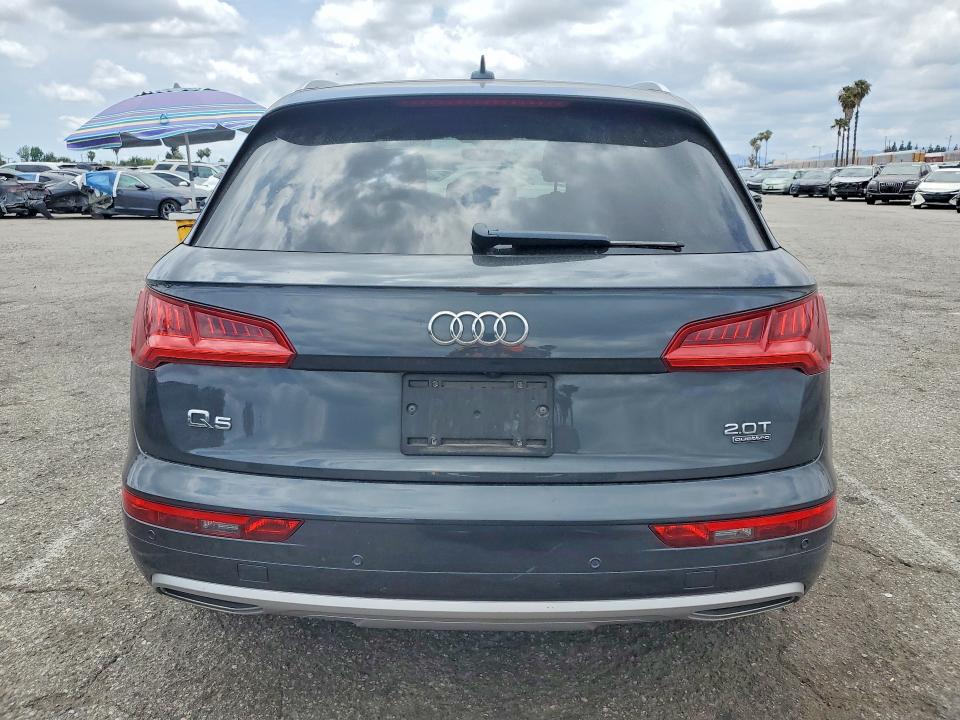 2018 Audi Q5 VIN WA1ANAFY1J2010903 COPART salvage auction — FRONT END, Ca - Salvage Certificate, sold $7,000 on 2026-07-17 (photo 6)