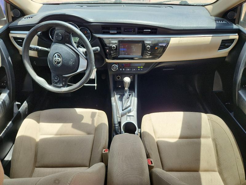 2014 Toyota Corolla VIN 5YFBURHE7EP002326 COPART salvage auction — FRONT END, Tx - Salvage Vehicle Title, sold $15 on 2026-07-22 (photo 8)