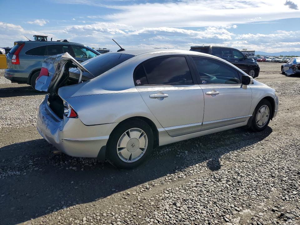 2008 Honda Civic hybrid VIN JHMFA36298S031392 COPART salvage auction — REAR END, Id - Salvage Certificate Of Title, sold $300 on 2026-07-02 (photo 3)