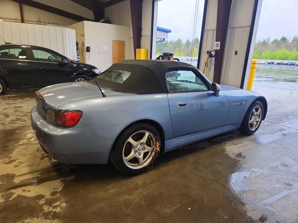 2002 Honda S2000 VIN JHMAP11472T002562 COPART salvage auction — SIDE, Me - Cert Of Title-Salvage Collisio, sold $150 on 2026-07-22 (photo 3)
