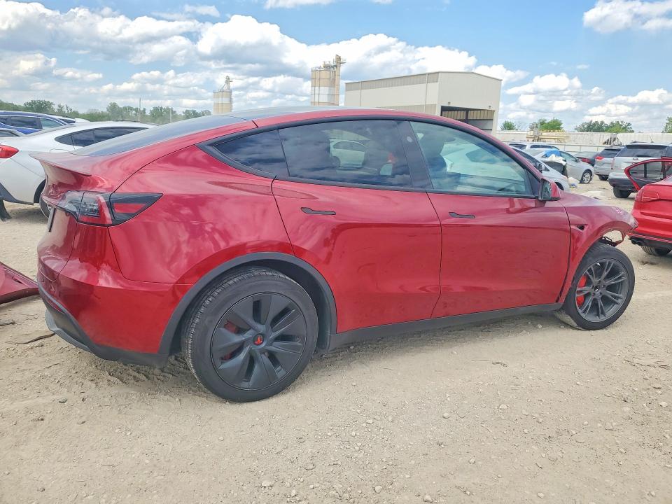 2024 Tesla Model y VIN 7SAYGDED0RF133442 COPART salvage auction — FRONT END, Mo - Salvage Certificate Of Title, sold $9,300 on 2026-07-09 (photo 3)