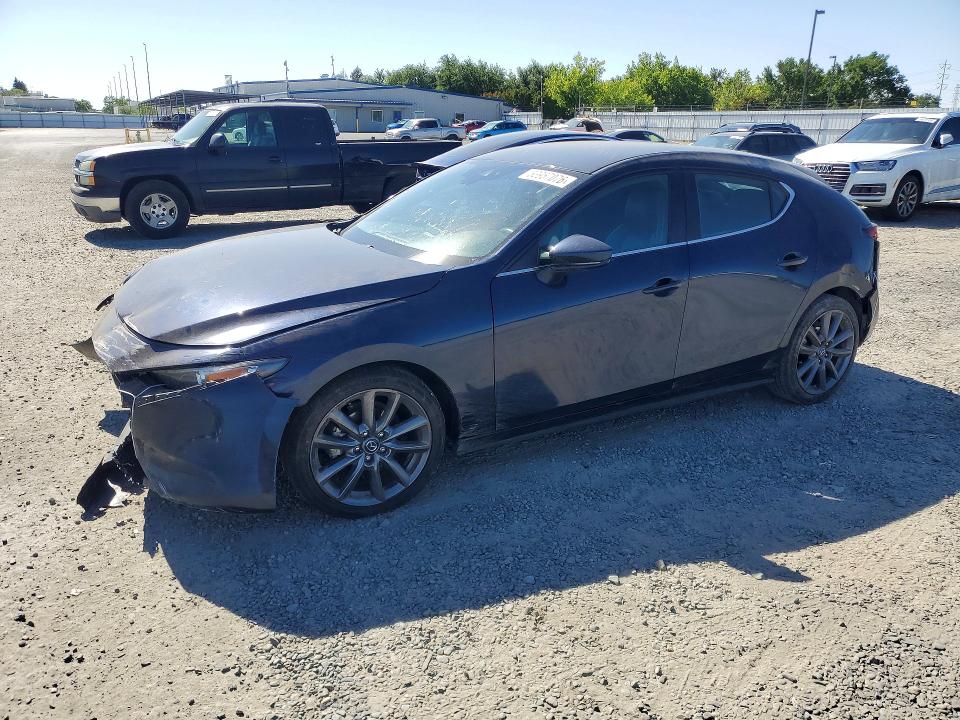 2021 Mazda 3 VIN JM1BPAKL2M1323726 COPART salvage auction — FRONT END, Ca - Salvage Certificate, sold $2,550 on 2026-07-02 (photo 1)