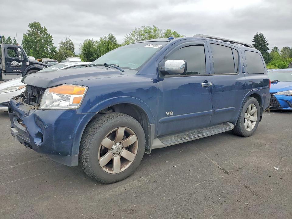 2008 Nissan Armada VIN 5N1AA08C98N600929 COPART salvage auction — FRONT END, Or - Salvage Title Certificate, sold $1,000 on 2026-07-27 (photo 1)