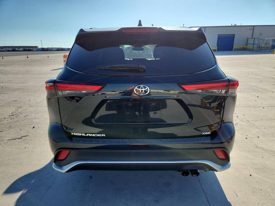 2023 Toyota Highlander VIN 5TDKDRAH0PS014705 COPART salvage auction — HAIL, Tx - Certificate Of Title, sold $300 on 2026-07-31 (photo 6)