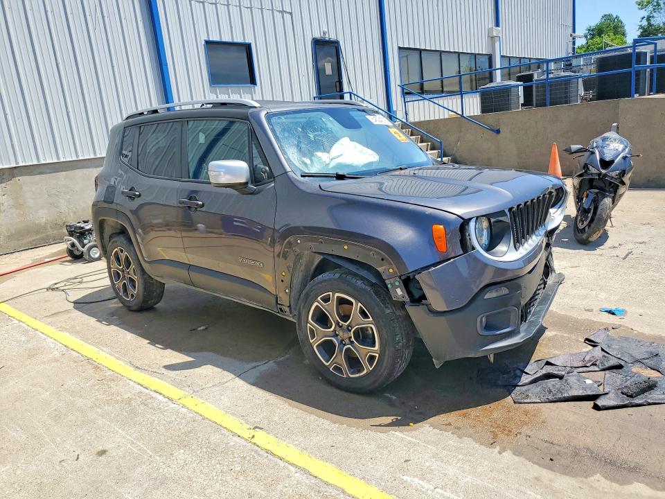 2016 Jeep Renegade VIN ZACCJBDT2GPD24906 COPART salvage auction — FRONT END, Ky - Bill Of Sale/Part Only/No Titl, sold $400 on 2026-07-08 (photo 4)