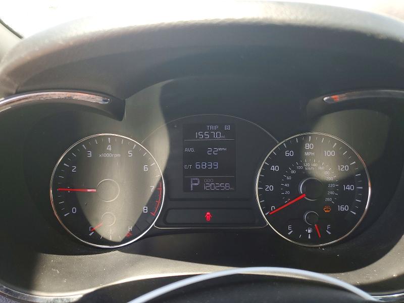 2014 Kia VIN KNAFK4A63E5138640 COPART salvage auction — FRONT END, Il - Salvage Certificate, sold $1,200 on 2026-07-08 (photo 9)