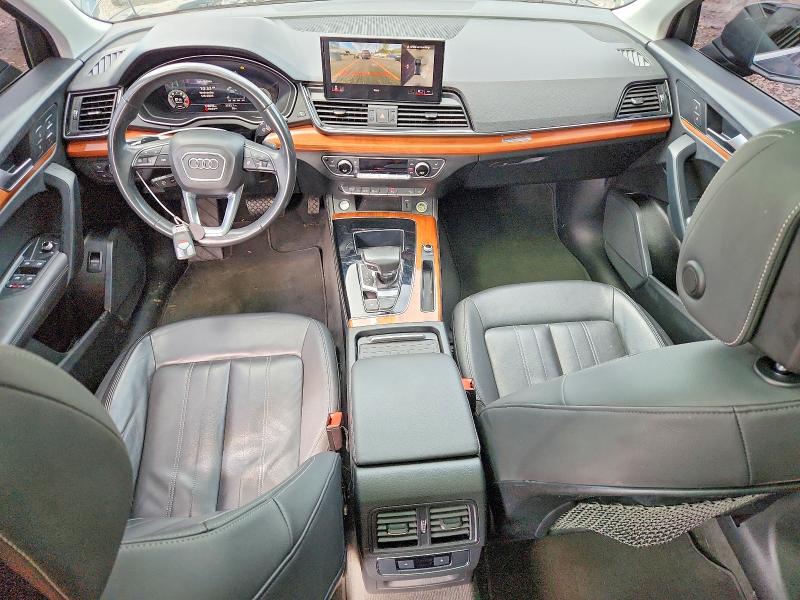 2021 Audi Q5 VIN WA1BAAFYXM2014890 COPART salvage auction — FRONT END, Pa - Certificate Of Salvage, sold $1,050 on 2026-07-15 (photo 8)