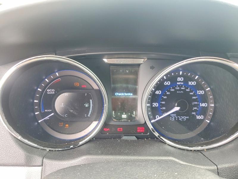 2015 Hyundai Sonata hybrid VIN KMHEC4A46FA125038 COPART salvage auction — NORMAL WEAR, MS - CERTIFICATE OF TITLE, sold $725 on 2026-07-24 (photo 9)