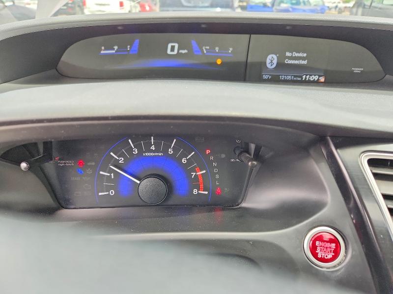 2014 Honda Civic VIN 19XFB2F91EE002232 COPART salvage auction — REAR END, Il - Salvage Certificate, sold $3,450 on 2026-07-03 (photo 9)