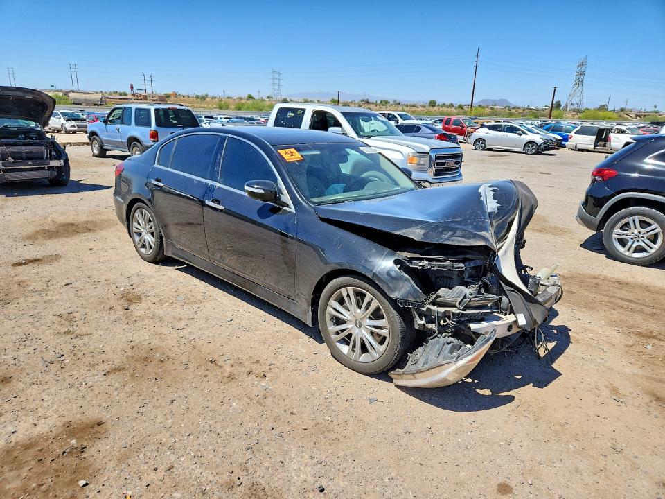 2012 Hyundai Genesis VIN KMHGC4DD8CU202006 COPART salvage auction — FRONT END, Az - Cert Of Title - Salvage, sold $175 on 2026-07-06 (photo 4)
