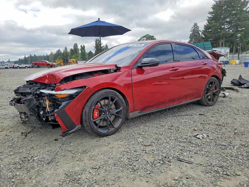 2025 Hyundai Elantra VIN KMHLW4DK6SU030089 COPART salvage auction — REAR END, Wa - Bill Of Sale, sold $4,450 on 2026-07-24 (photo 1)