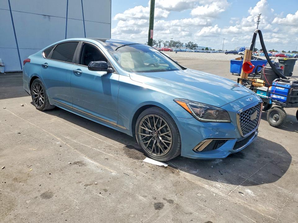 2018 Genesis G80 VIN KMHGN4JB9JU223148 COPART salvage auction — REAR END, Fl - Cert Of Title Slvg Rebuildable, sold $11,200 on 2026-08-03 (photo 4)