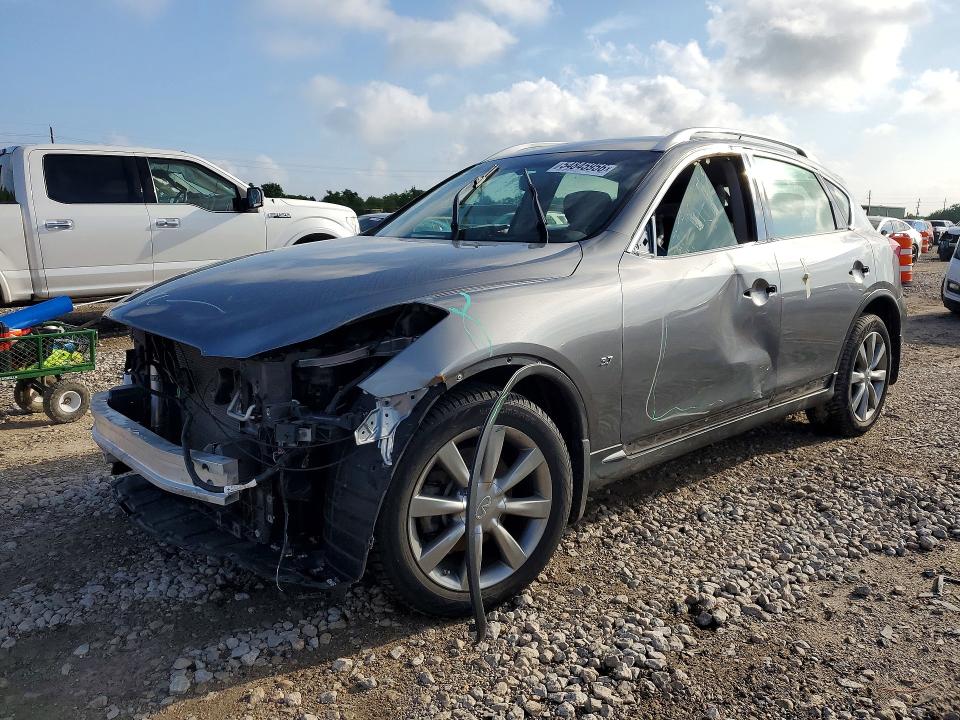 2017 Infiniti VIN JN1BJ0RR7HM413001 COPART salvage auction — FRONT END, Tx - Salvage Vehicle Title, sold $1,050 on 2026-07-06 (photo 1)