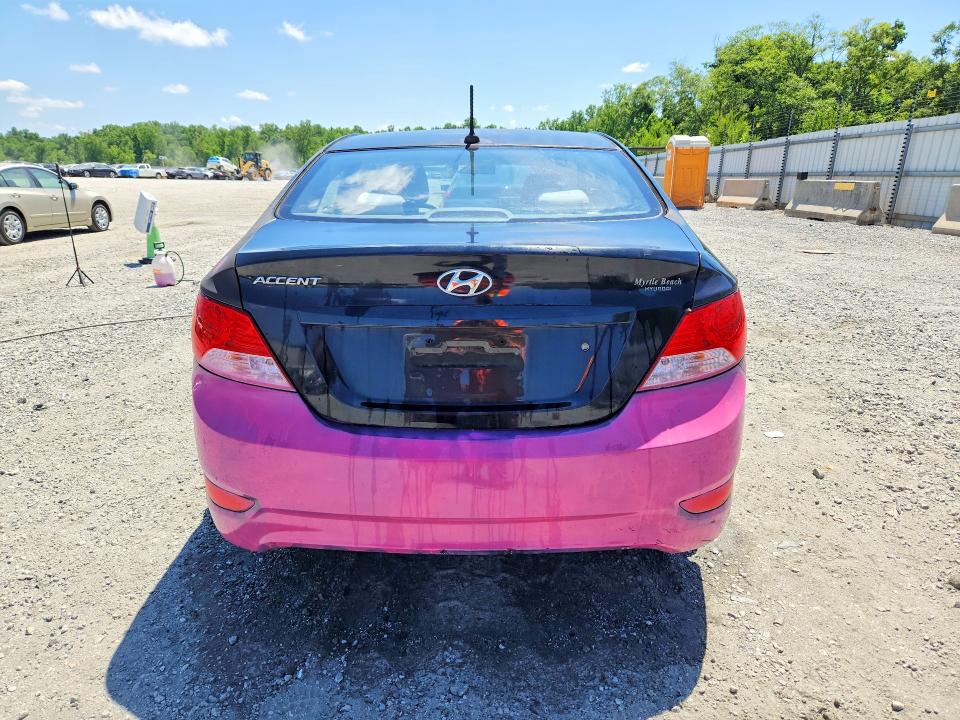 2014 Hyundai Accent VIN KMHCT4AE0EU767039 COPART salvage auction — UNDERCARRIAGE, Sc - Cert Of Title-Salvage, sold $725 on 2026-07-20 (photo 6)