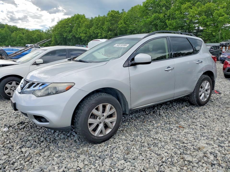 2014 Nissan Murano VIN JN8AZ1MW0EW516401 COPART salvage auction — SIDE, Salvage Title, sold $375 on 2026-07-23 (photo 1)