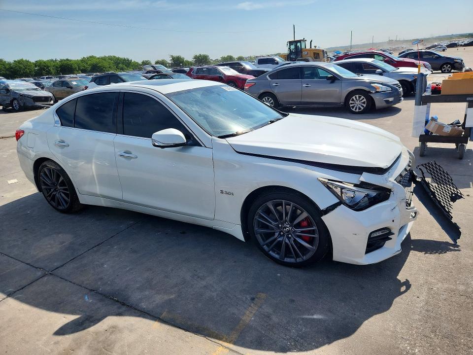 2017 Infiniti Q50 VIN JN1FV7AP9HM850233 COPART salvage auction — REAR END, Tx - Salvage W/Lemon Law Historty, sold $4,600 on 2026-07-06 (photo 4)