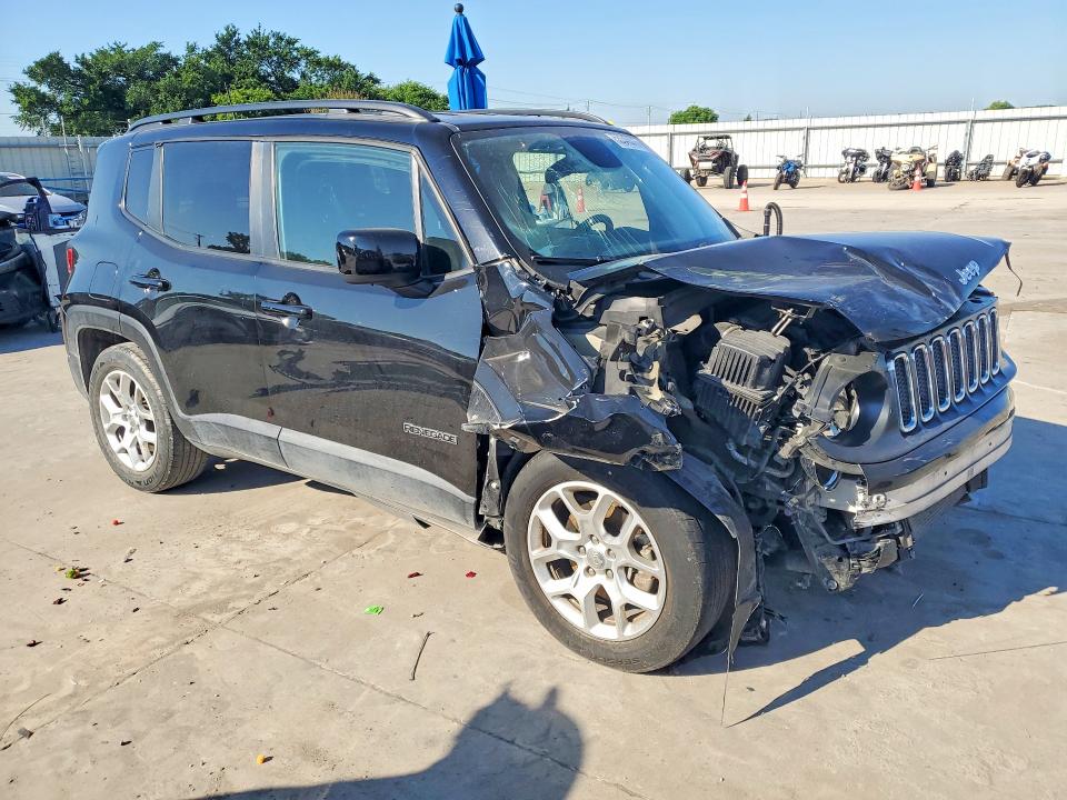 2018 Jeep Renegade VIN ZACCJABB5JPJ20447 COPART salvage auction — FRONT END, Tx - Salvage Vehicle Title, sold $725 on 2026-07-23 (photo 4)